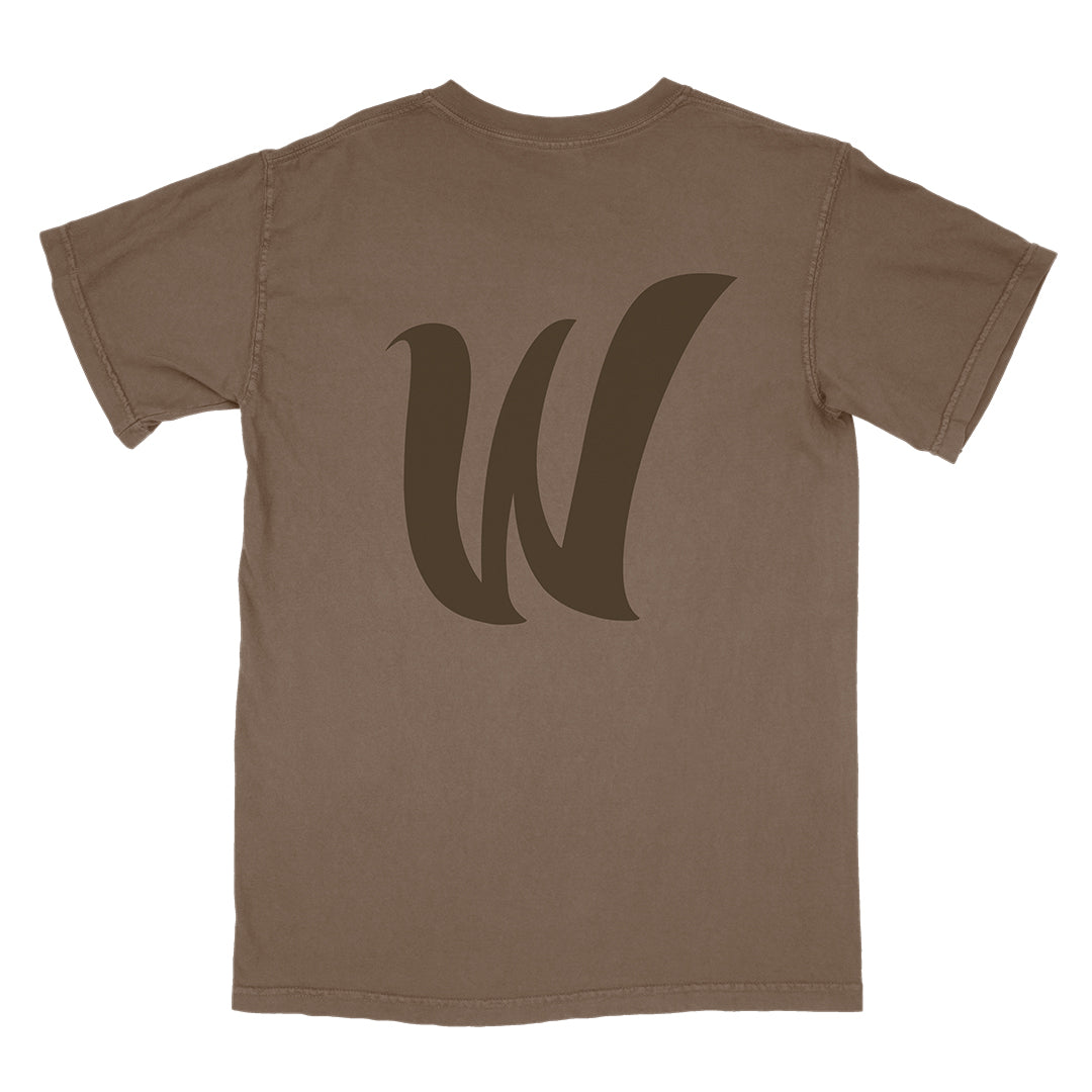 Waferz Basics: Brown Logo Tee
