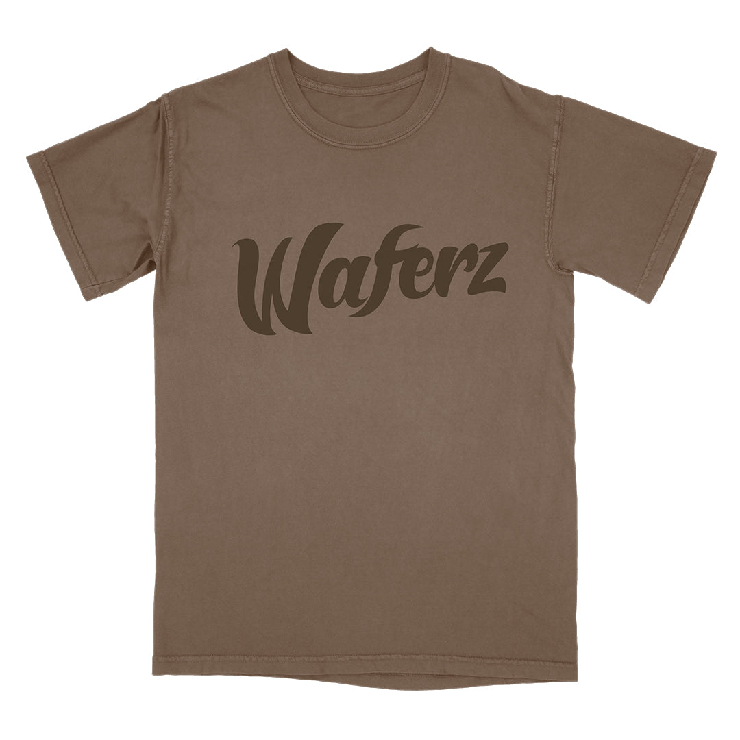 Waferz Basics: Brown Logo Tee