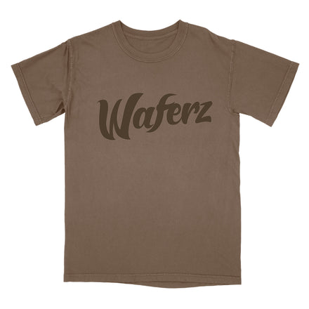Waferz Basics: Brown Logo Tee