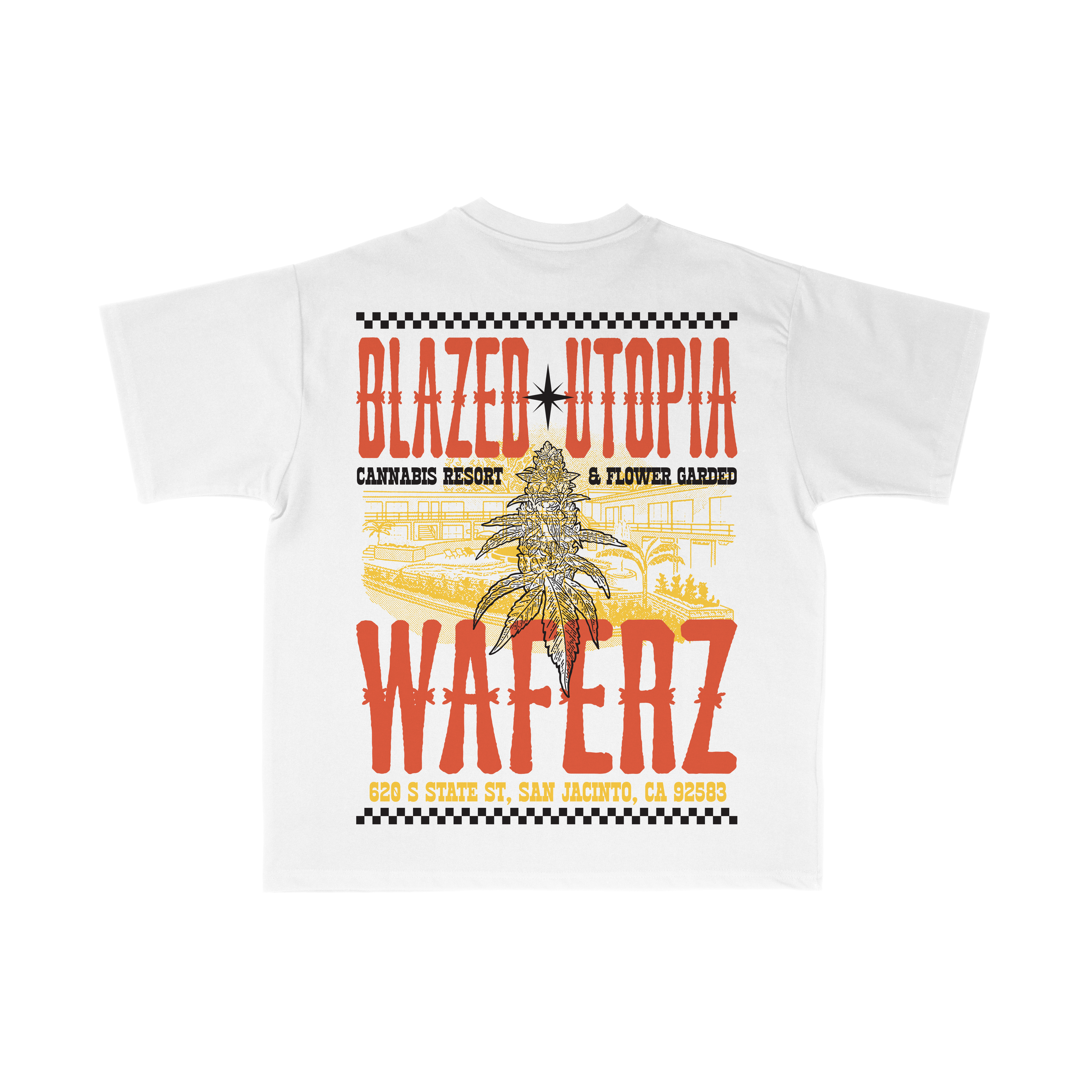 Waferz X Blazed Utopia Collab Tee