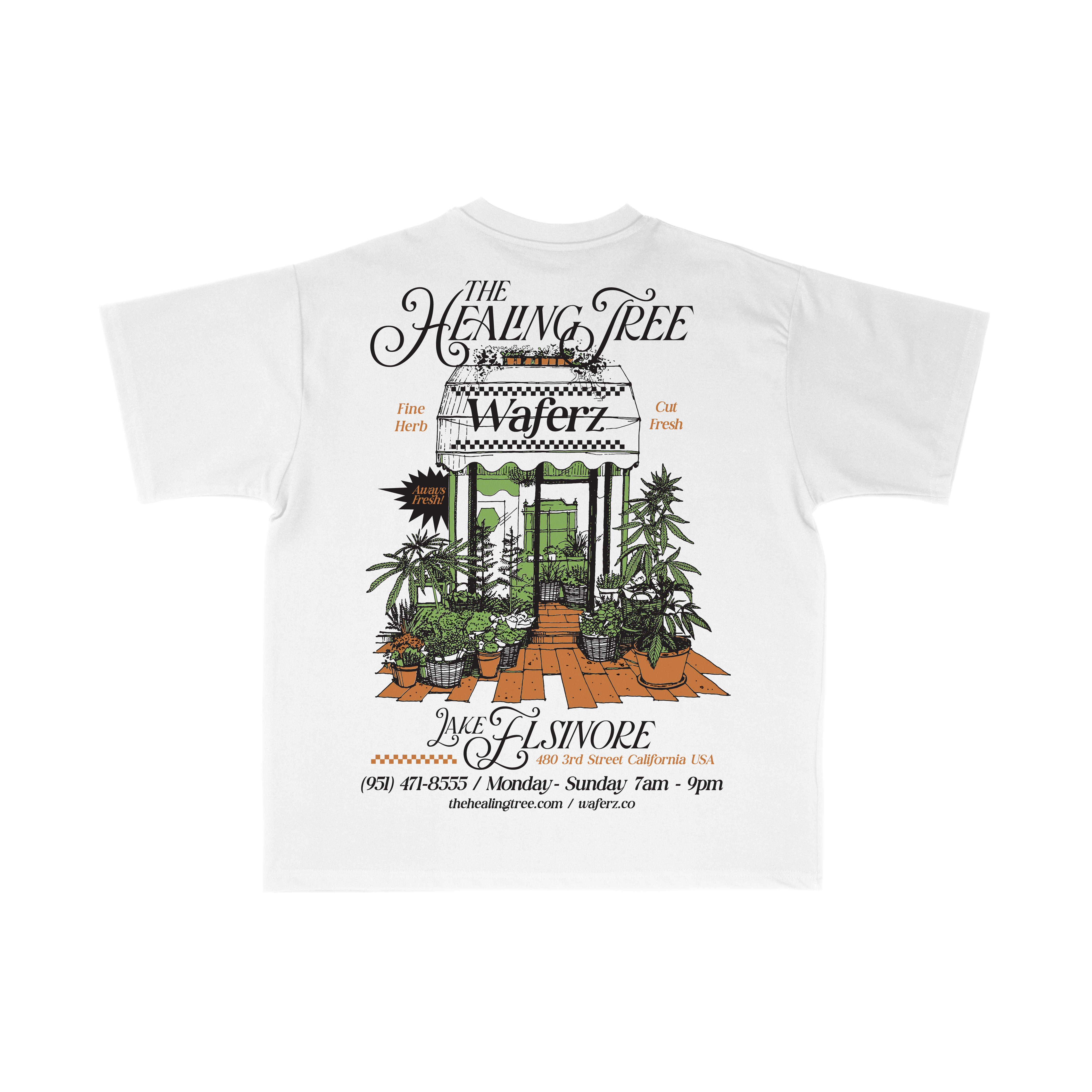 Waferz X Healing Tree Collab Tee