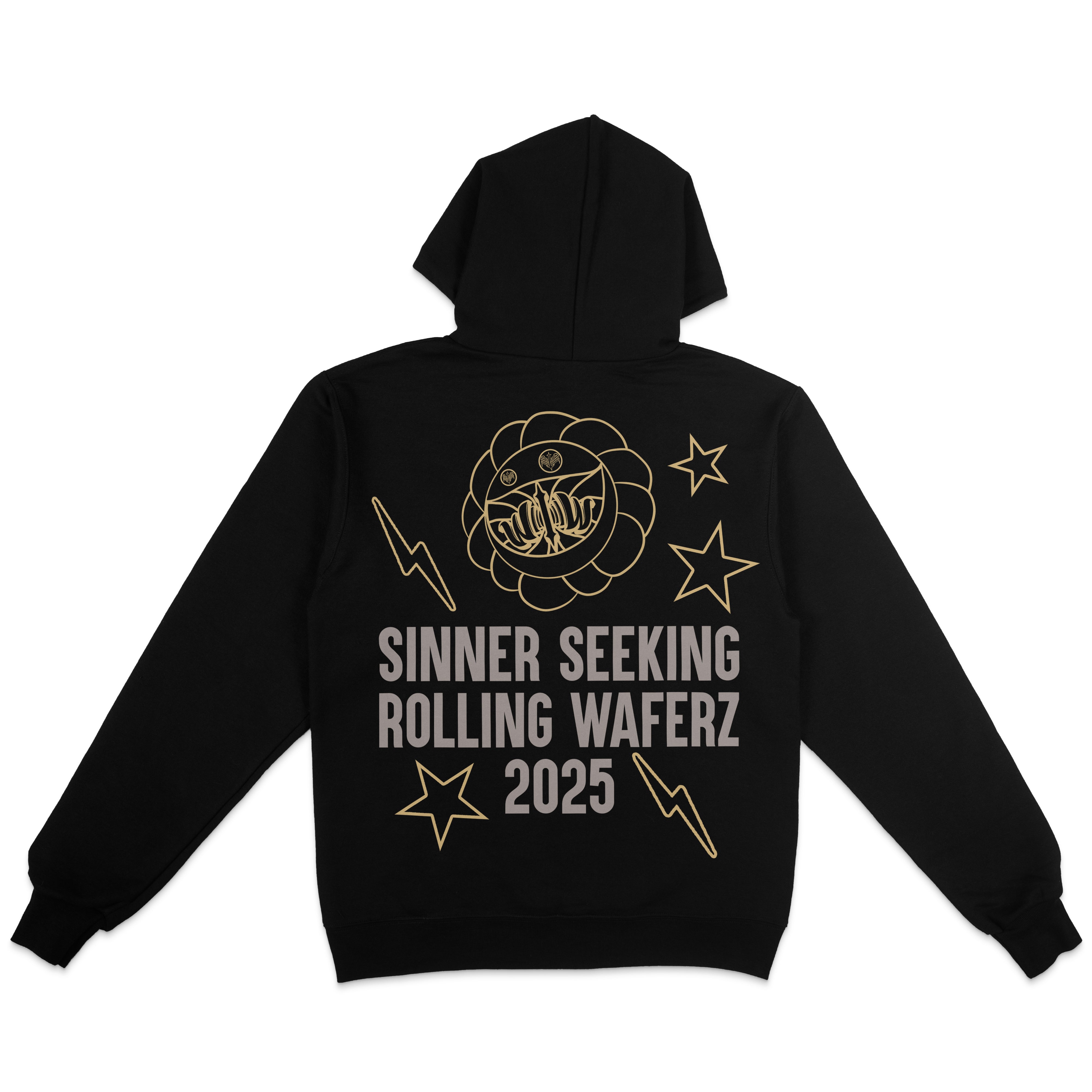 Waferz x Sinner Seeking: Black Hoodie