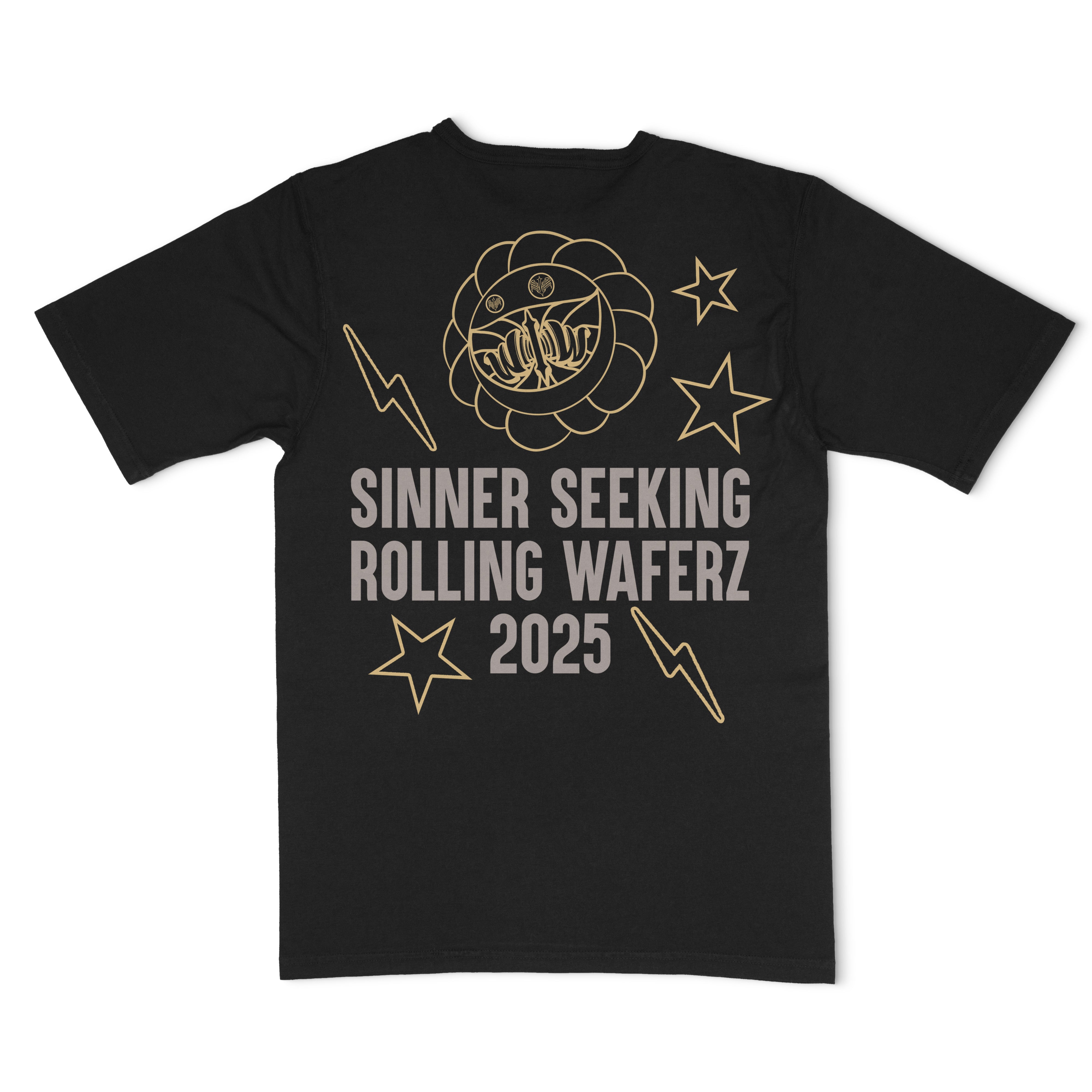 Waferz X Sinner Seeking: Black Tee