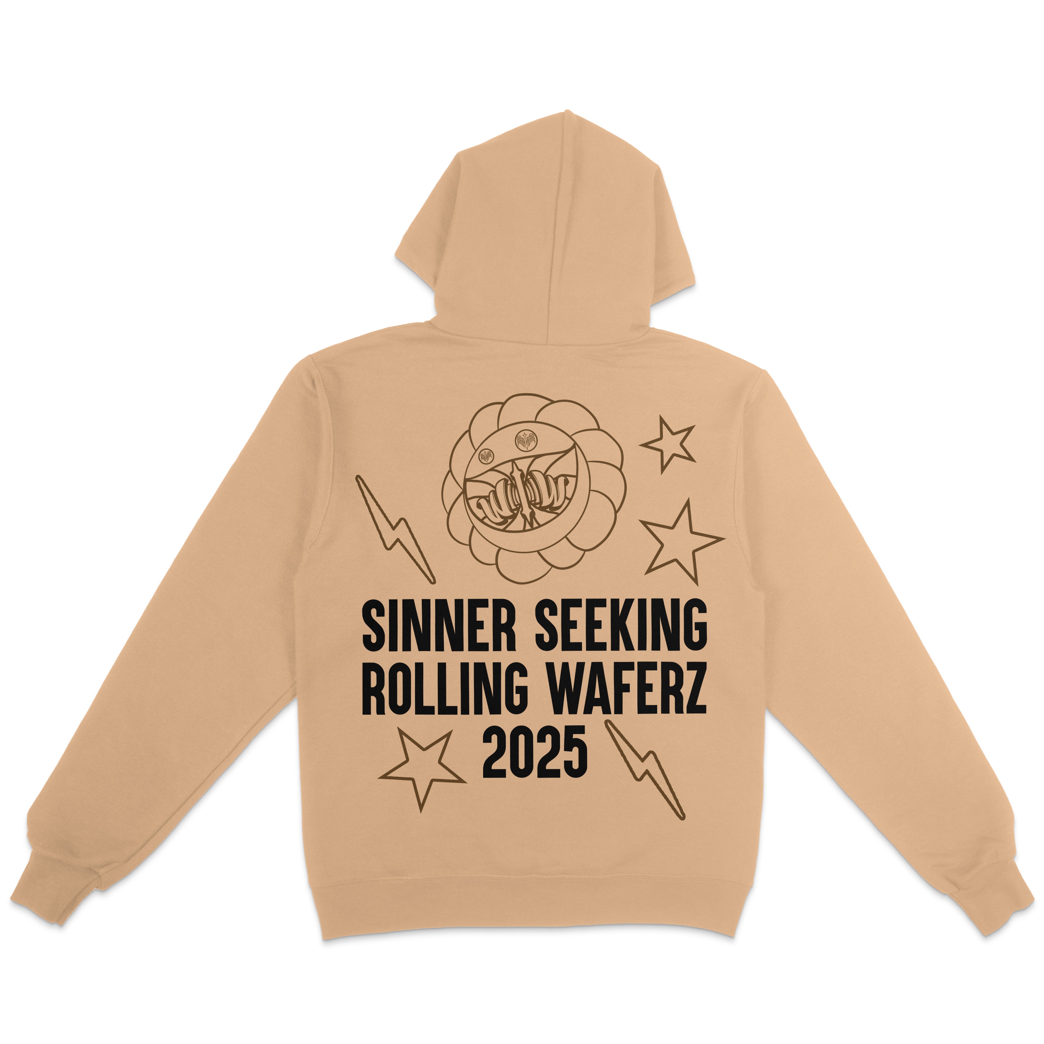 Waferz x Sinner Seeking: Tan Hoodie